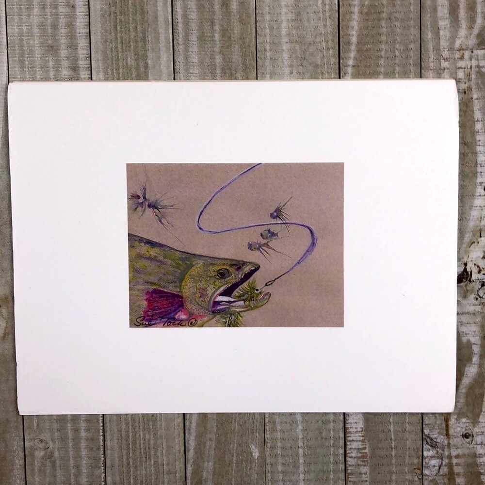 Art Print 8.5x11 pastel watercolor.fish - Picture 5 of 8